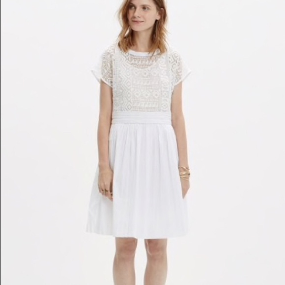Madewell Geo-Lace Eyelet Dress
